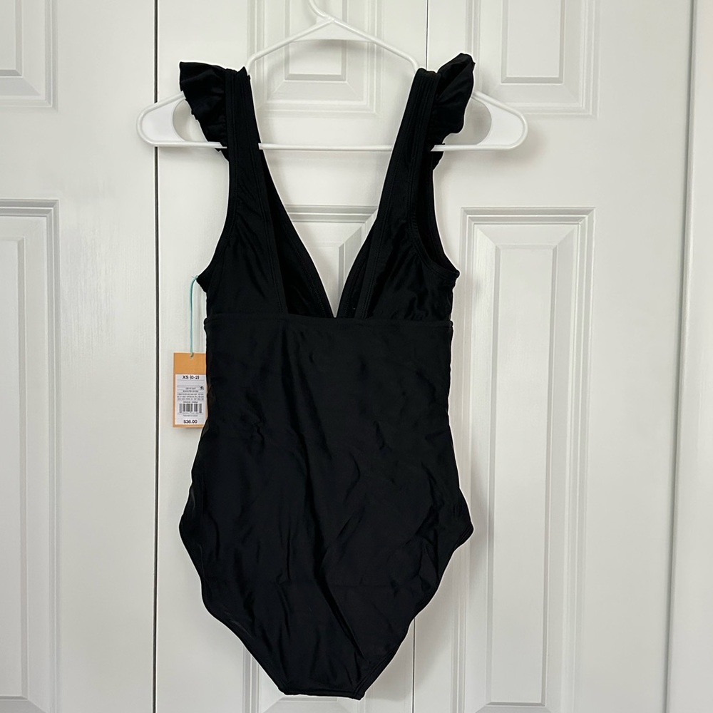 NWT Ruffle Shoulder One Piece - Picture 4 of 4